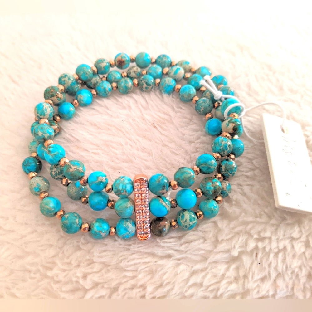 Iris & Lily Imperial Jasper Stretch Bracelet